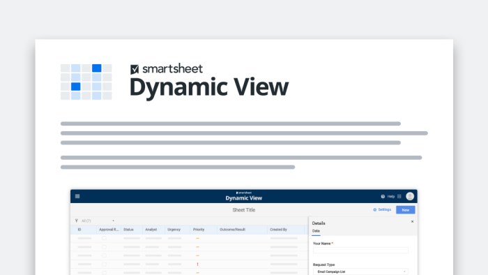 Smartsheet Dynamic View | Smartsheet